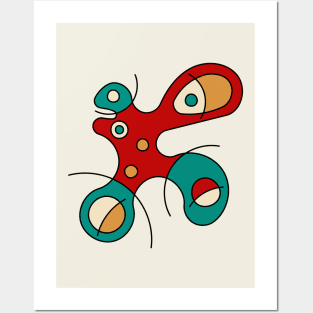 Surreal Amoeba #1 (Miro Inspired) Posters and Art